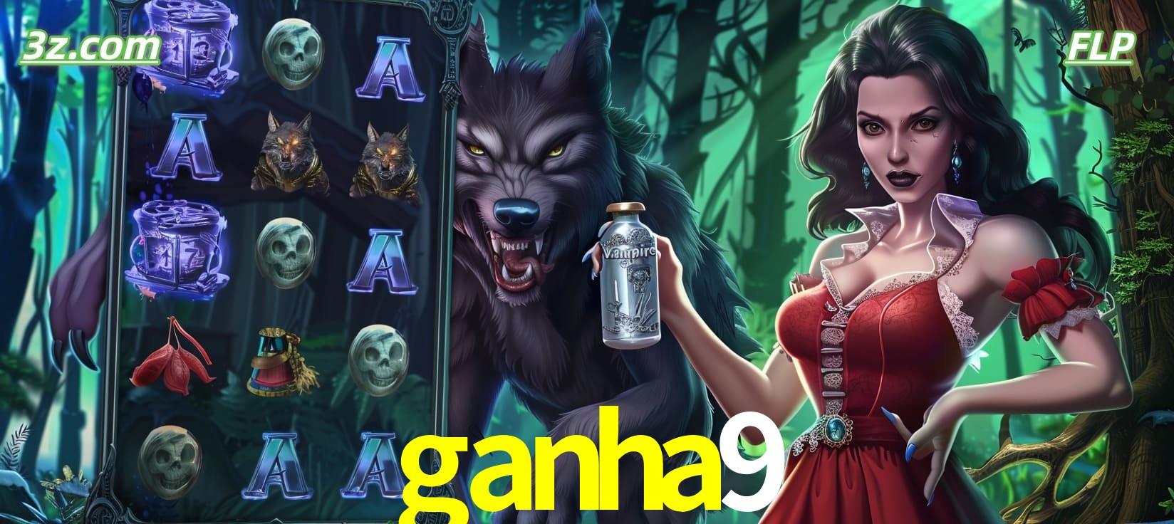 Slots online tema de lobisomem e vampira no ganha9 cassino Brasil
