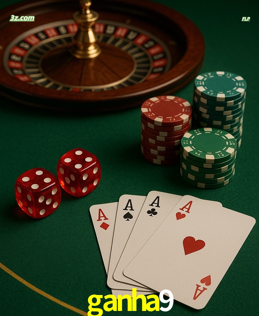 Cassino online ganha9 com jogos de mesa: roleta, dados, pôquer e fichas